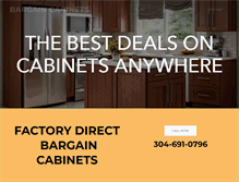 Tablet Screenshot of bargaincabinets.com